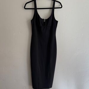 Good American Black Midi Dress